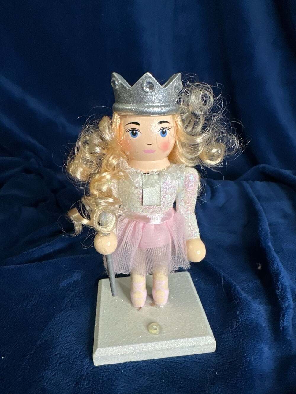 December Home 7" Ballerina Princess Nutcracker Blonde Hair Pink Tutu